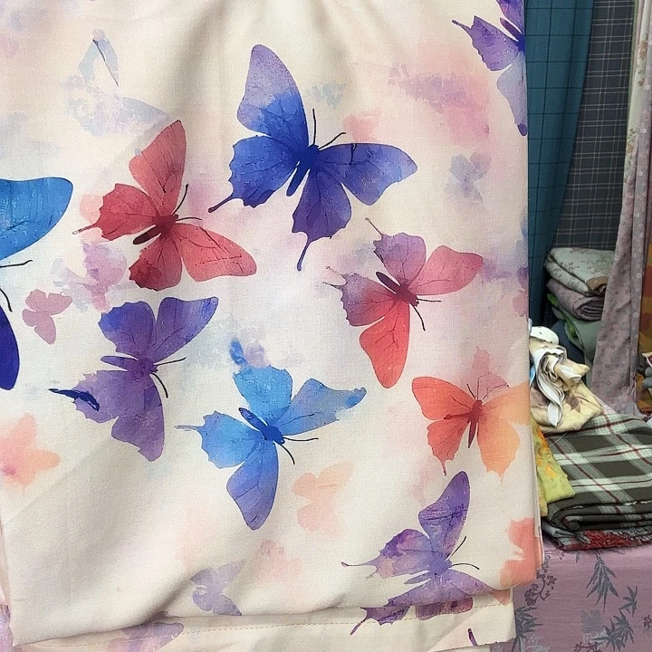 棉莫代尔纤维云剪断蝴蝶，飞飞凉凉被