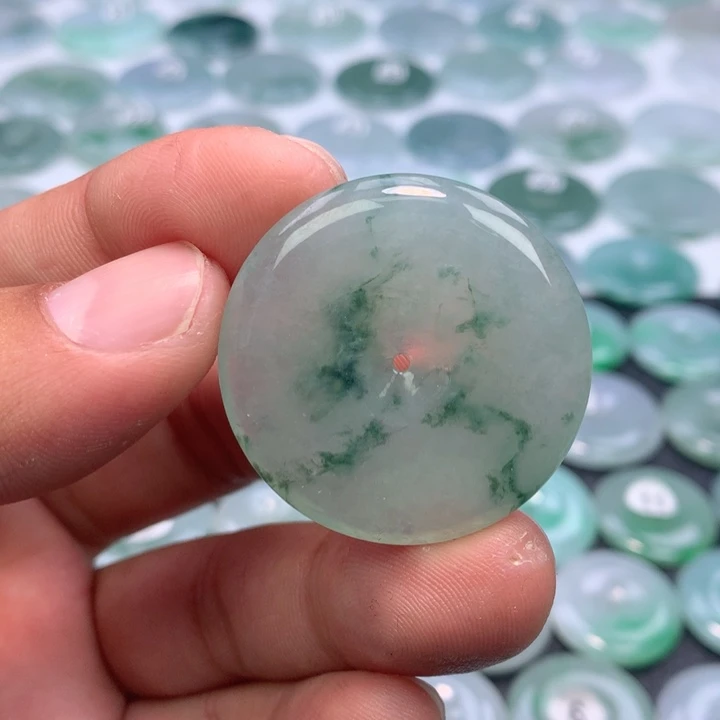 翡翠未镶嵌颈饰缅甸天然A货翡翠35.5-5.9