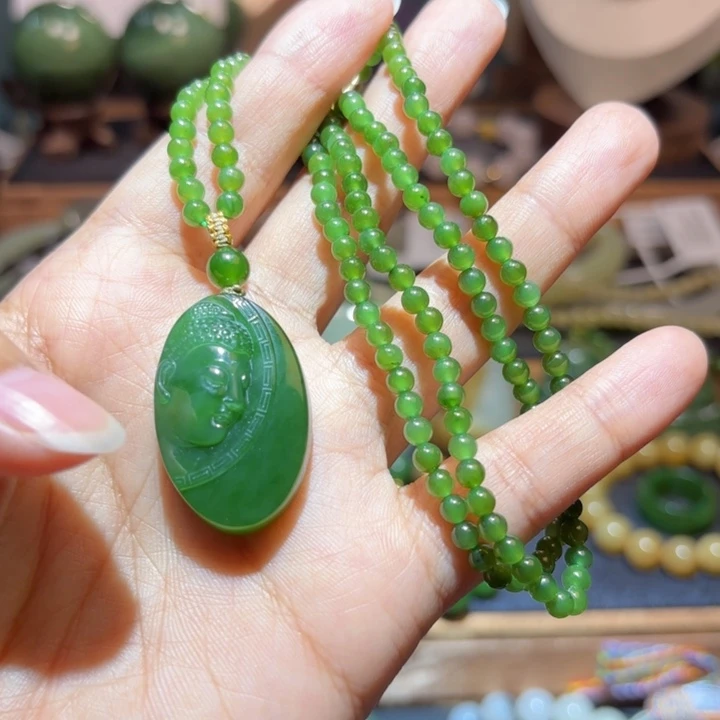 和田玉未镶嵌颈饰