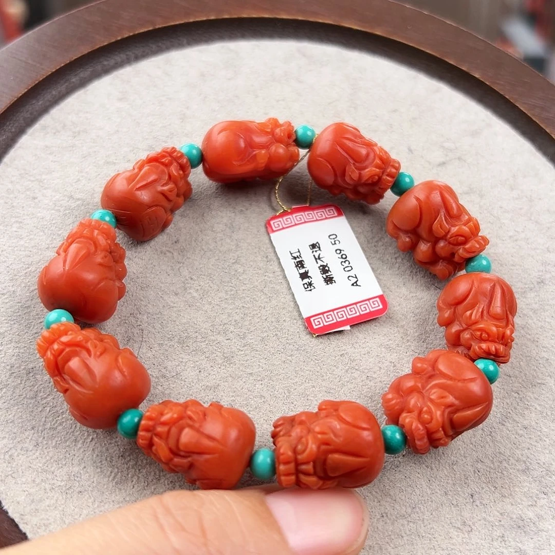 南红玛瑙手串未镶嵌