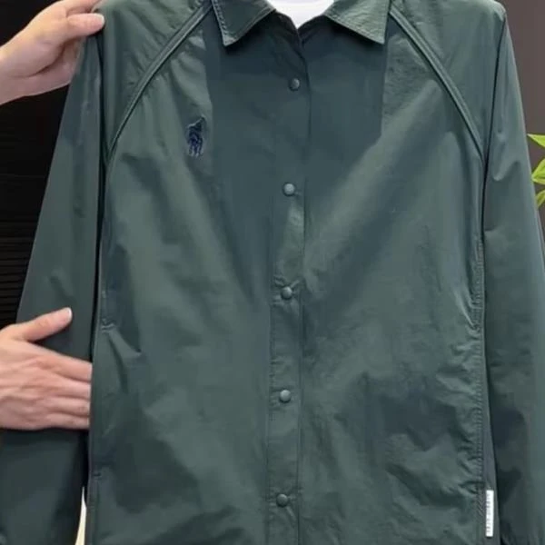 男装欧洲站2025新款男士翻领夹克外套时尚百搭休闲上衣潮流帅气