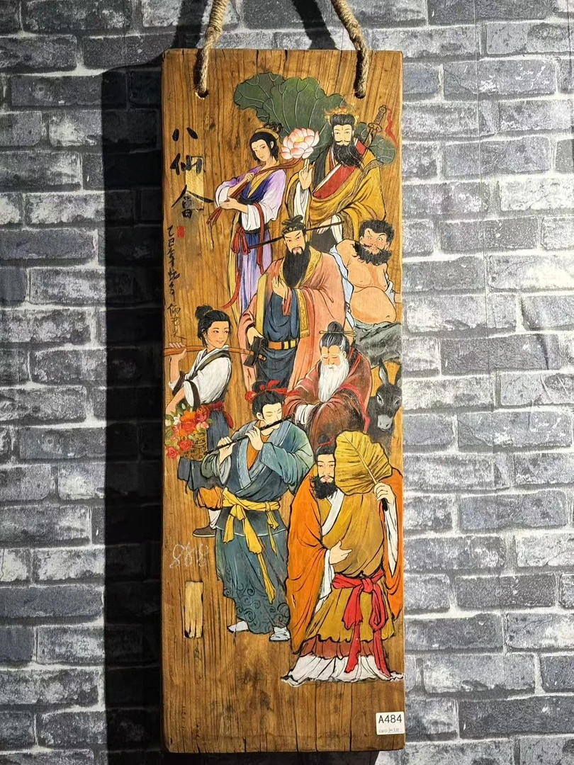 老门板丙烯装饰画
