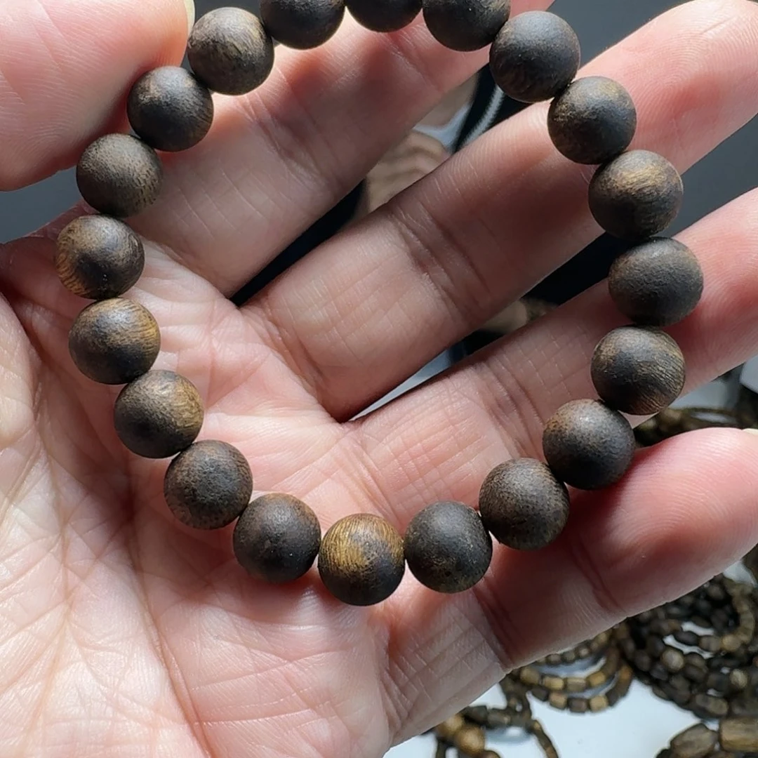 沉香手串@*董奇楠圆珠单圈多样性发货