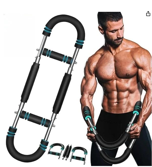 多功能臂力器U型棒锻炼手臂胸肌家用男腕力练胸神器训练健身器材