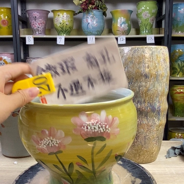 景德镇高温陶瓷花盆