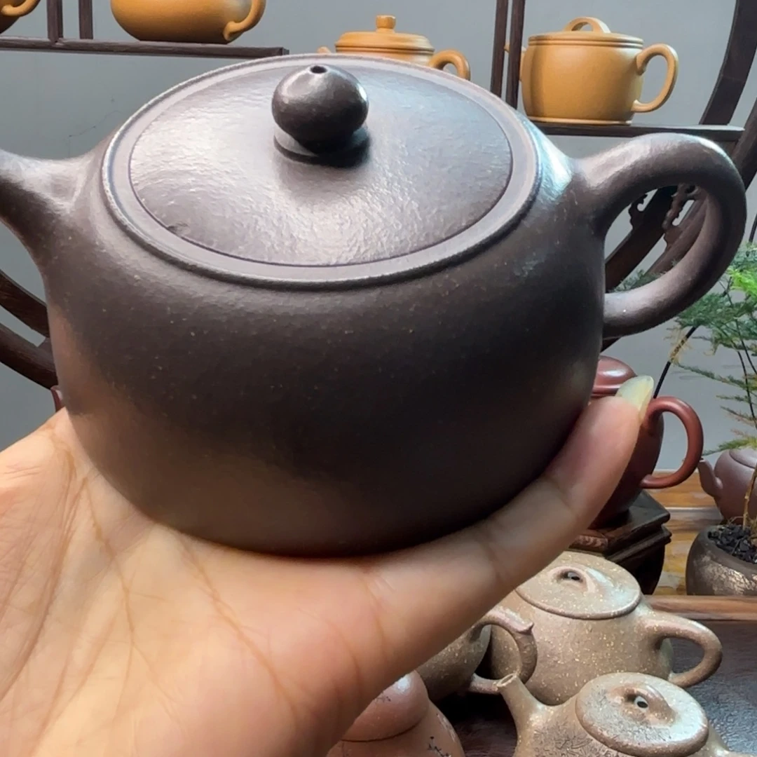 如***。茶壶紫砂大水潭天青嗑坏福井