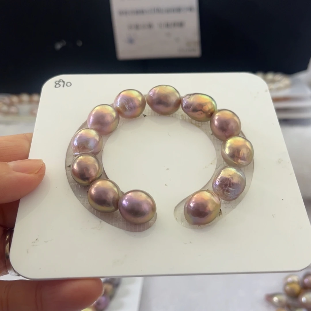 银S925镶嵌手绳淡水珍珠