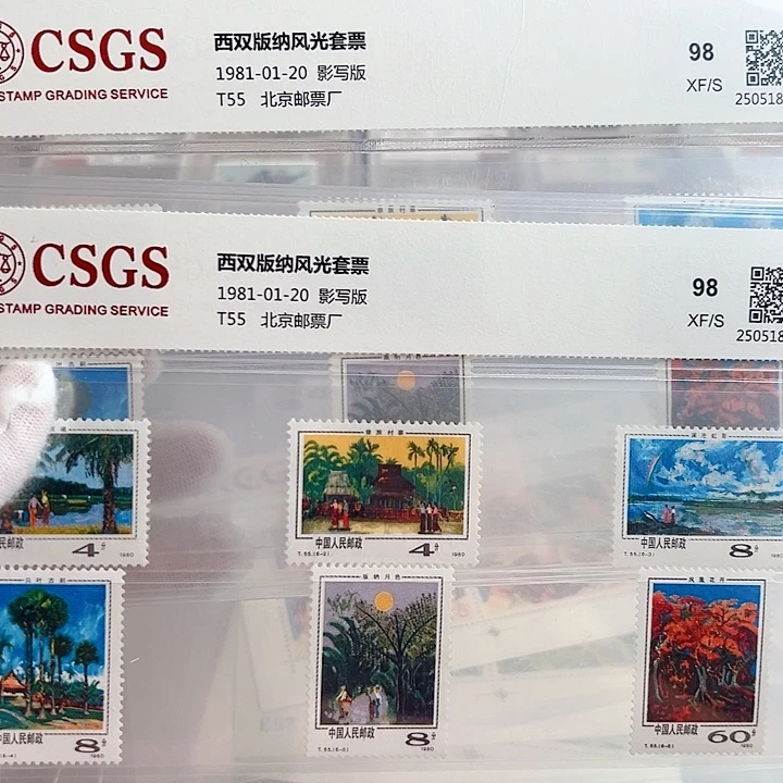 T55版纳评级98邮票