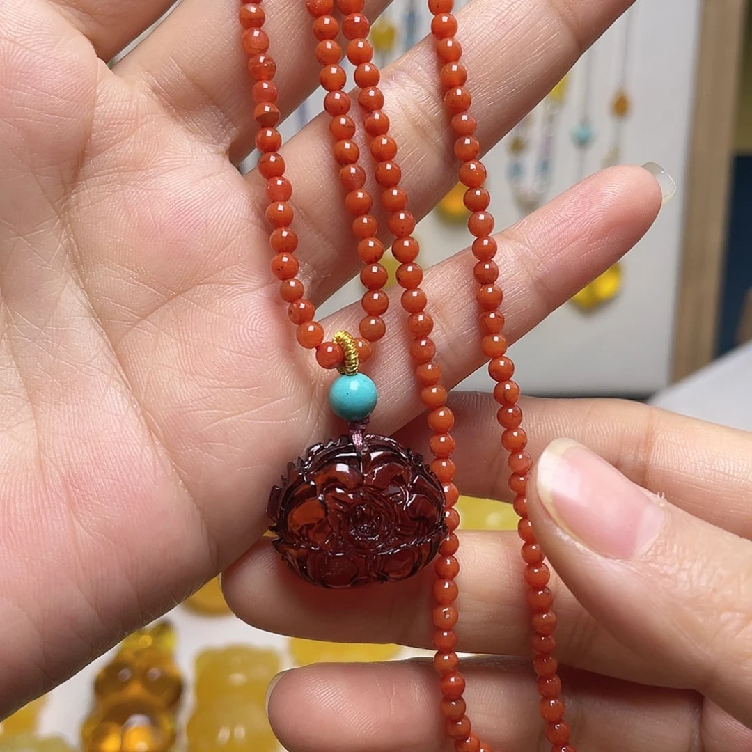 琥珀未镶嵌裸石吊坠