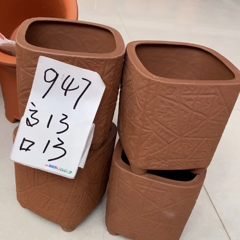 粗陶红陶花盆947