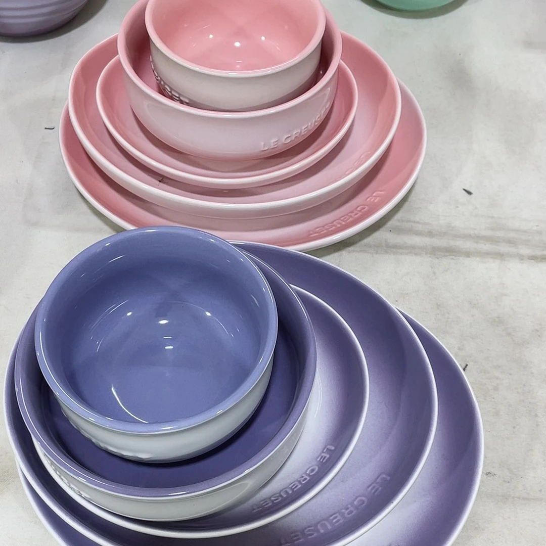 瓷微瑕陶瓷餐具家用 两套