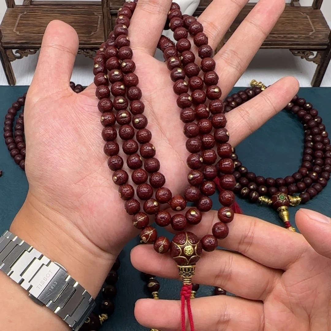 凤眼菩提吊坠凤眼金钉108脖挂8.5