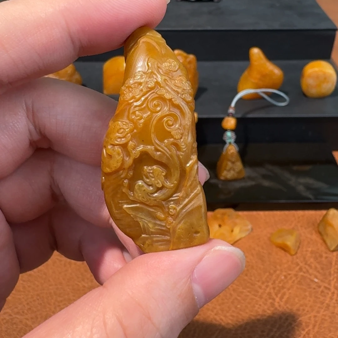 溪***品印石寿山石田黄印章