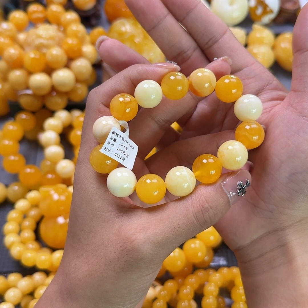 未镶嵌蜜蜡珠宝奇石15mm