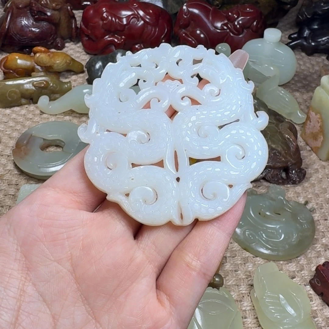 白玉菩提吊坠挂件