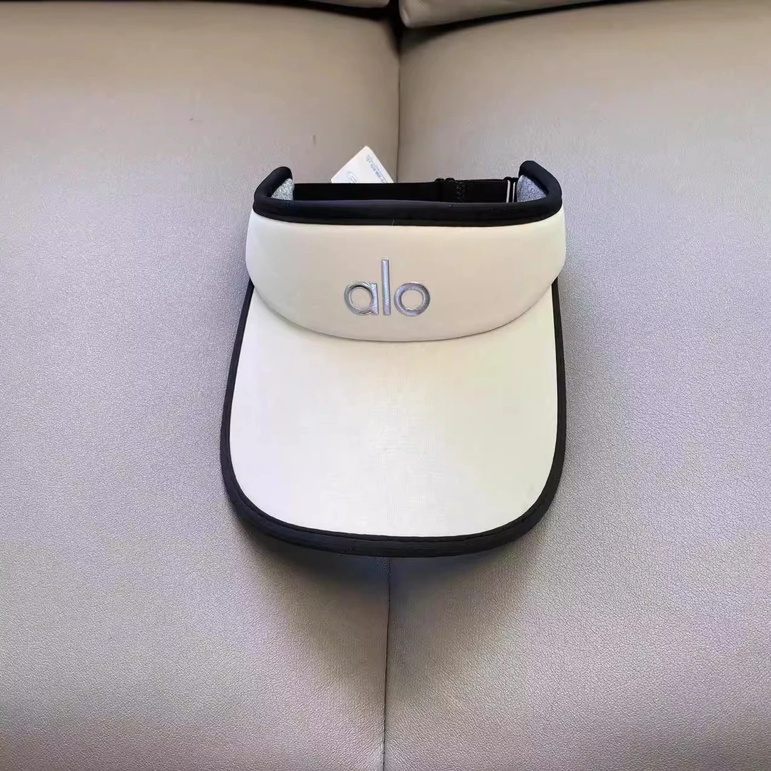 字母空顶帽防晒遮阳帽男女夏季情侣款户外运动防紫外线无顶帽