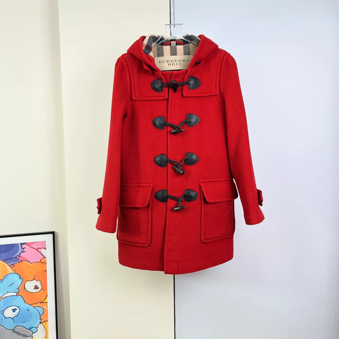 99新 BURBERRY/博柏利 毛呢外套/UK6码/Xsps9959