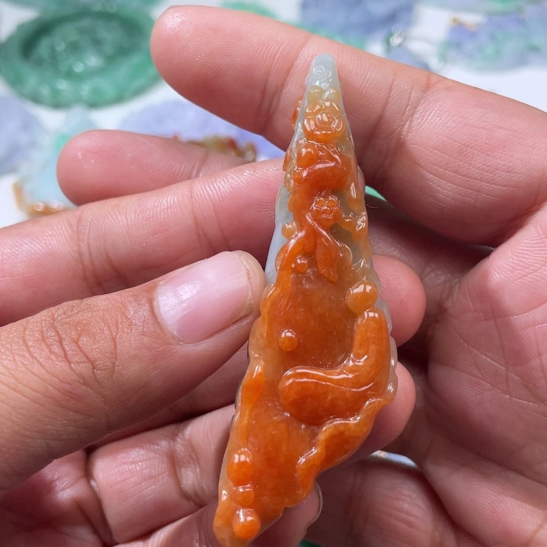 颈饰未镶嵌翡翠翡玉缘翡翠