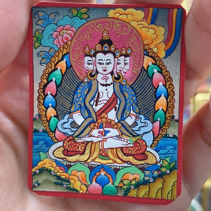 吊坠般若唐卡非遗传承