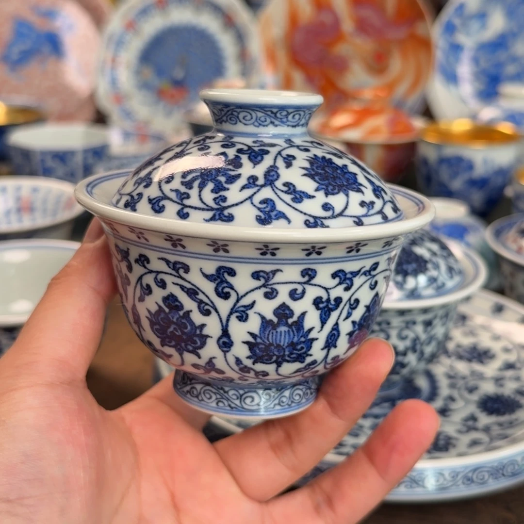 赫***纯手工手绘陶瓷茶具