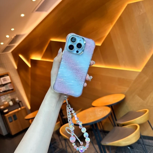 彩虹闪钻个性镶钻iPhone17ProMax适用于苹果15手机壳14/13华为16