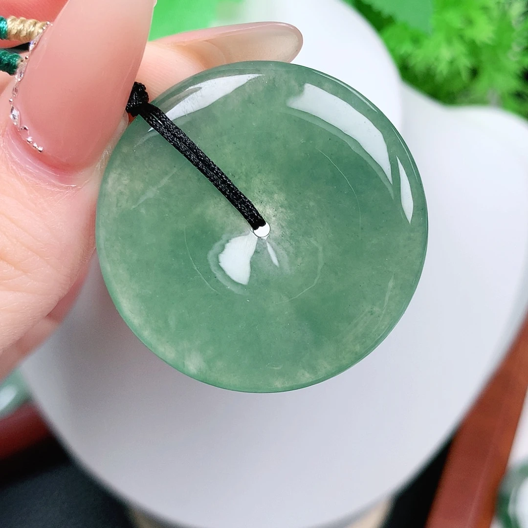 翡翠未镶嵌颈饰平安36.1-5.6