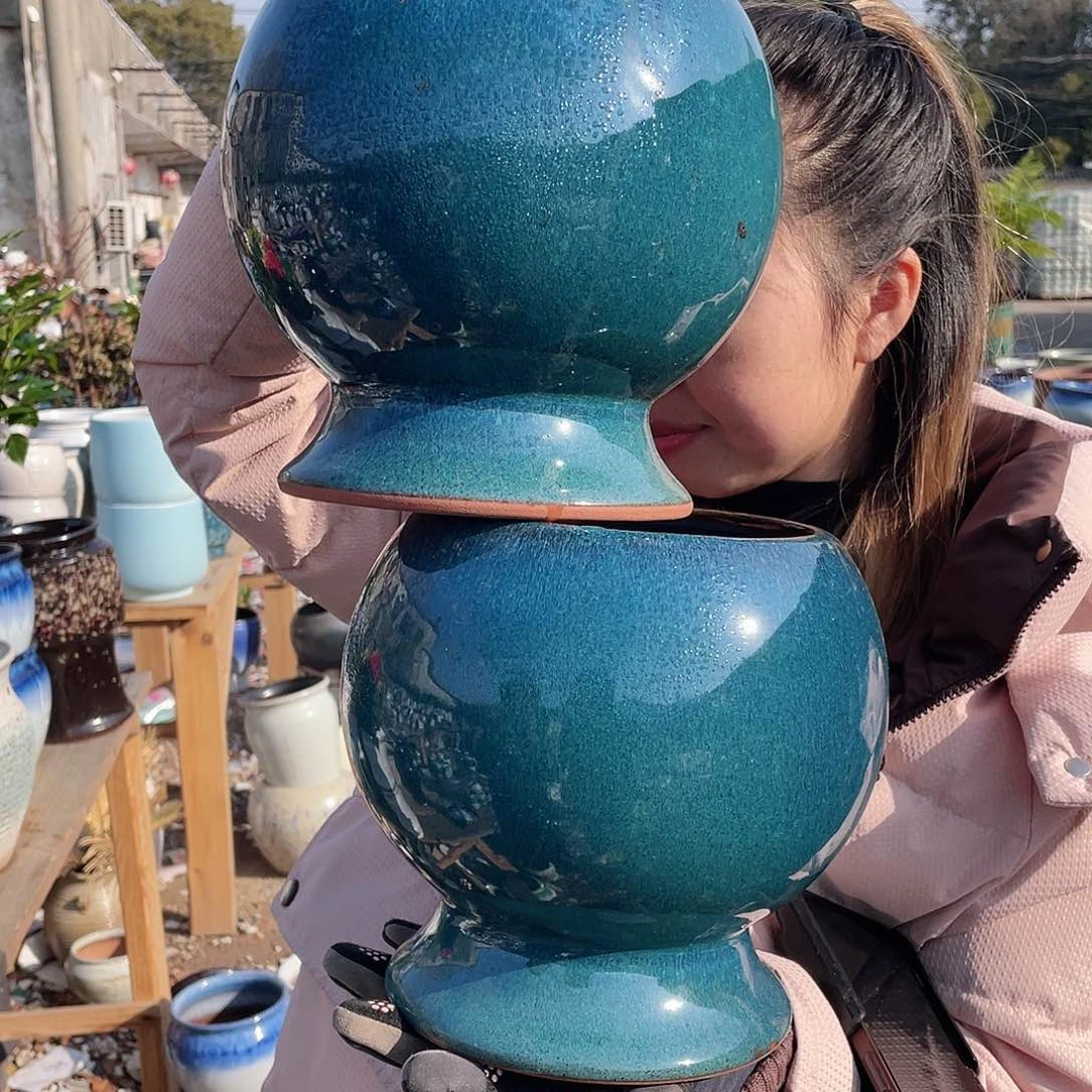 红陶王嫂花盆0216-870