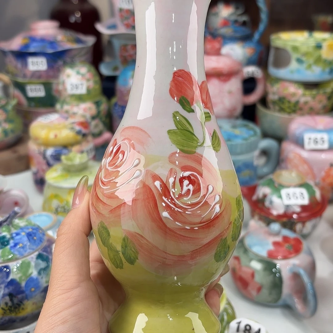 瓷片景德镇手绘高温釉下彩陶瓷茶具