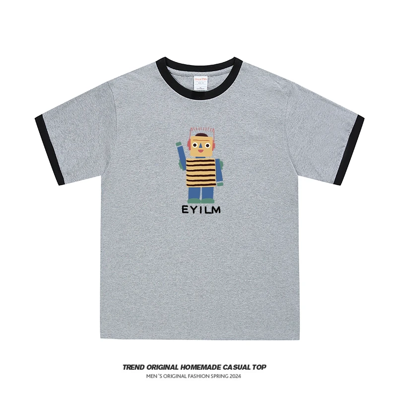 【T恤系列】机器人撞领休闲短袖
