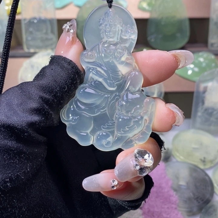 岫玉吊坠未镶嵌7*，吊坠