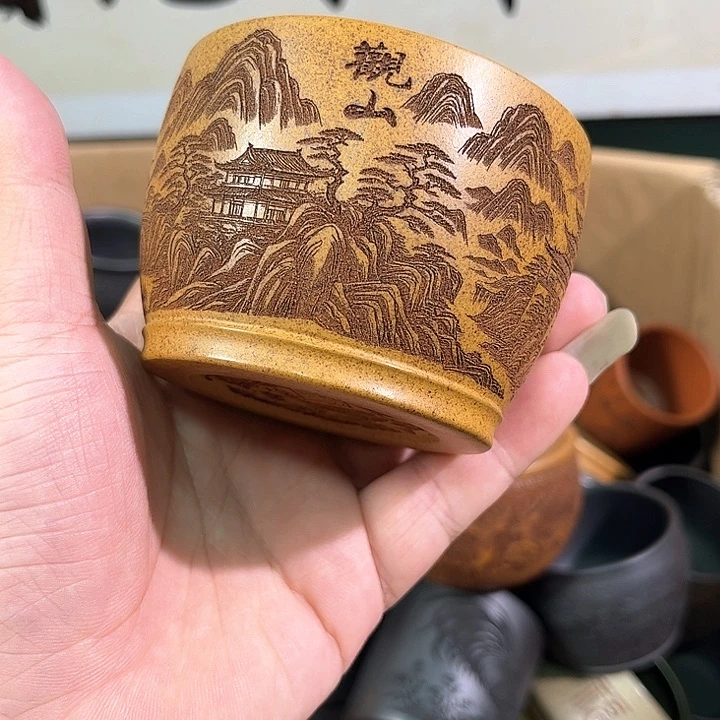 茶杯紫砂全手工紫砂主人杯