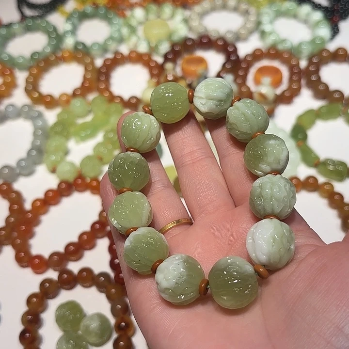 蛇纹石玉未镶嵌手串