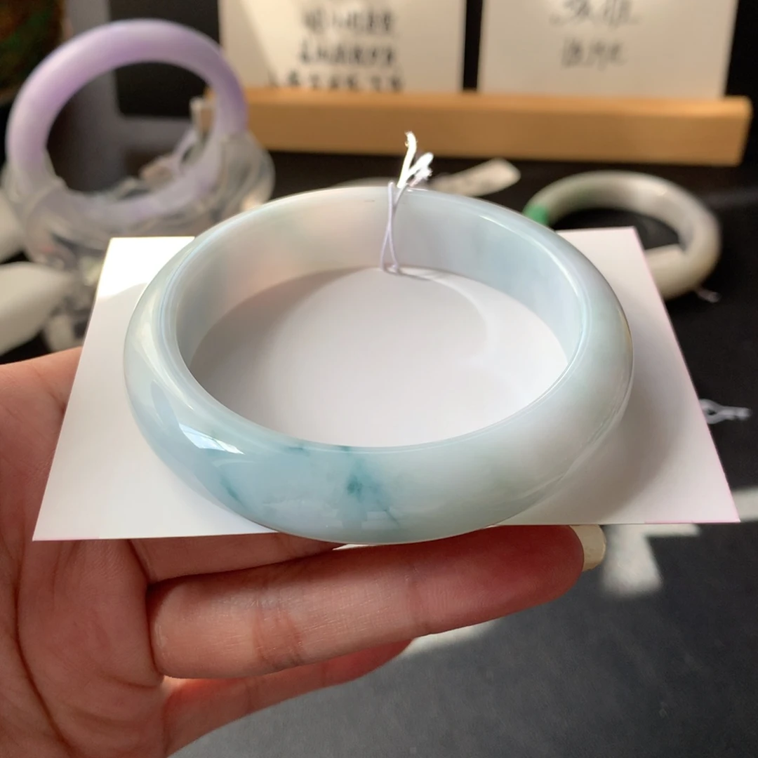 翡翠未镶嵌手镯23号57.9-13.8-8.6