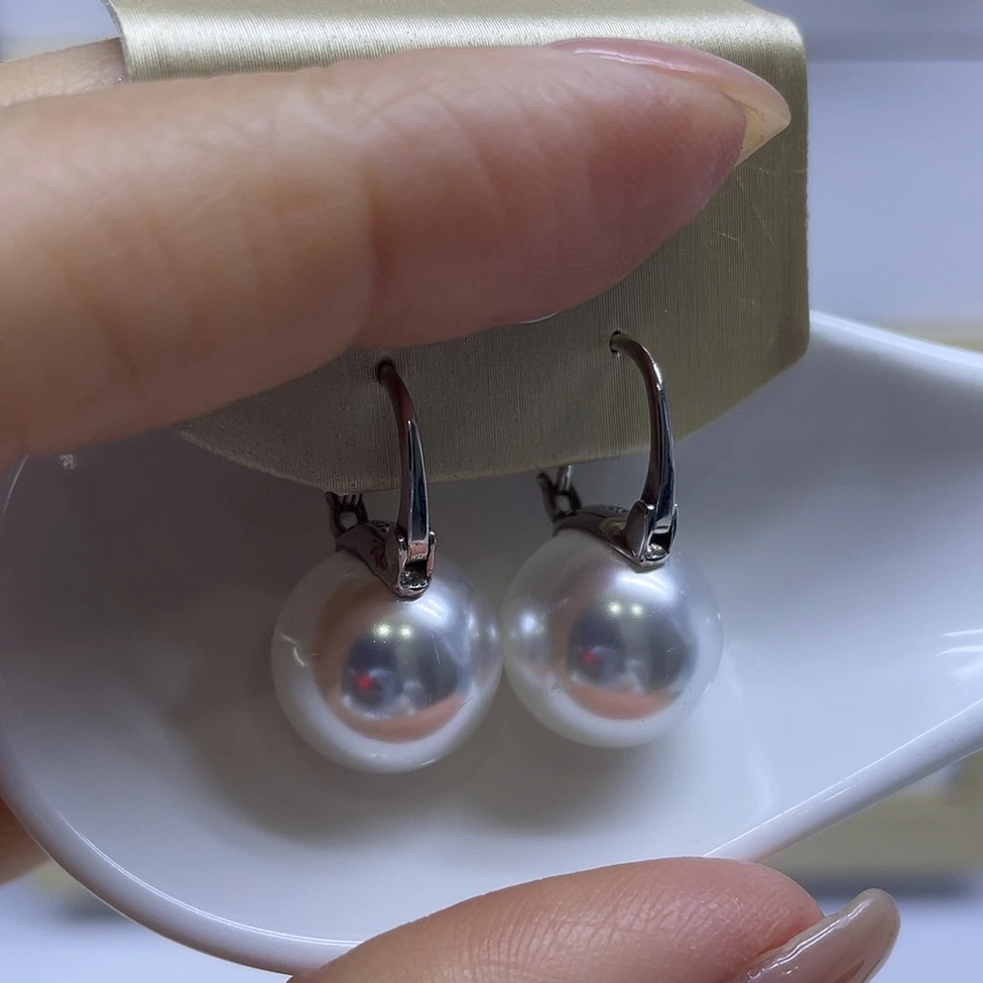 耳饰淡水珍珠银S925镶嵌