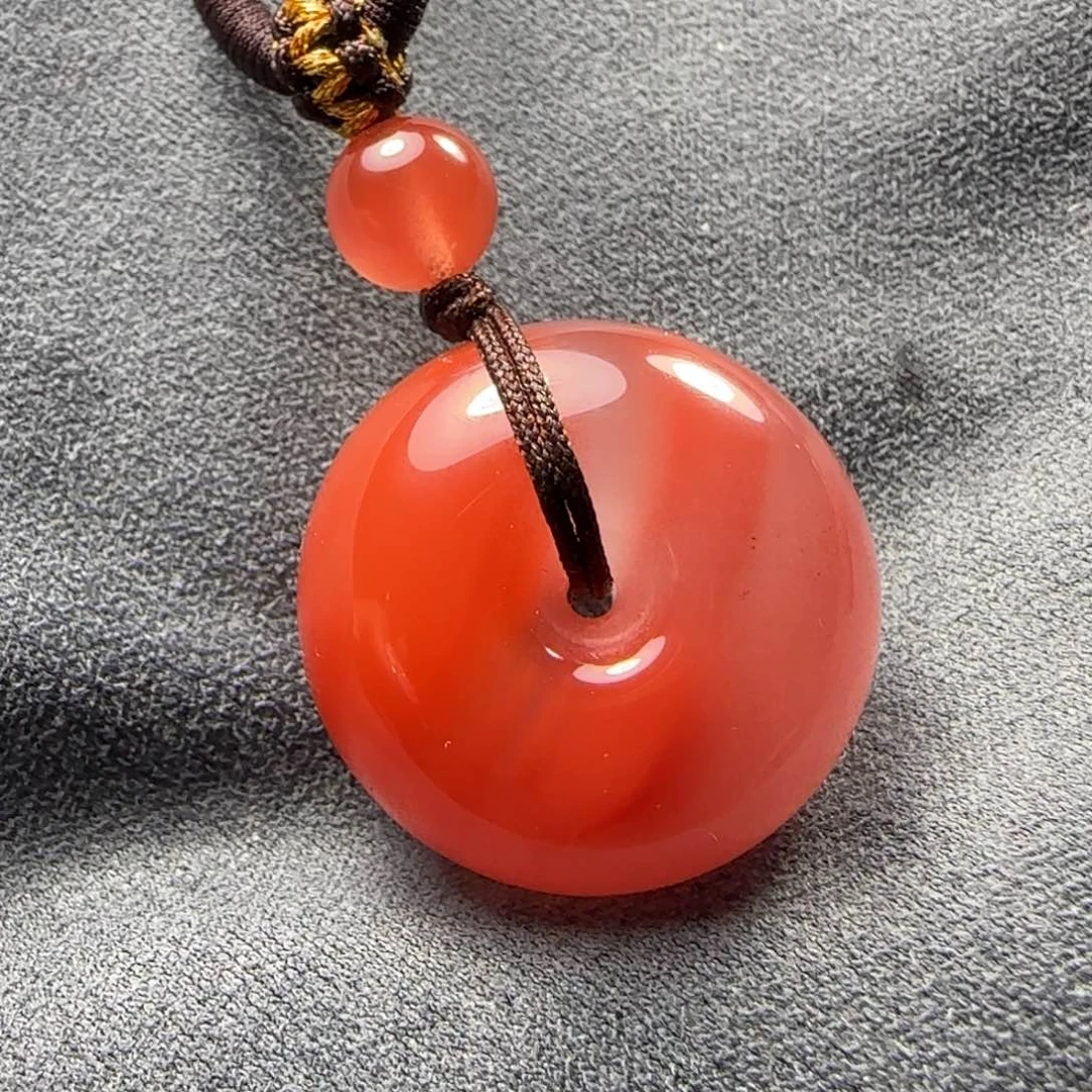 南红玛瑙未镶嵌大平安扣
