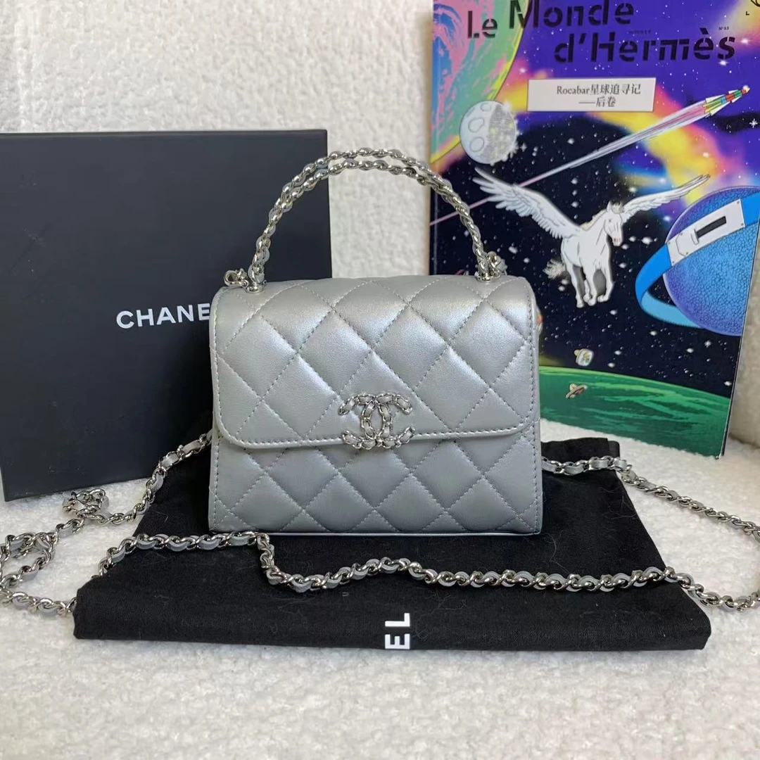 99新 Chanel/香奈儿 交叉手柄 kelly/31241267/12期免息/代卖服务