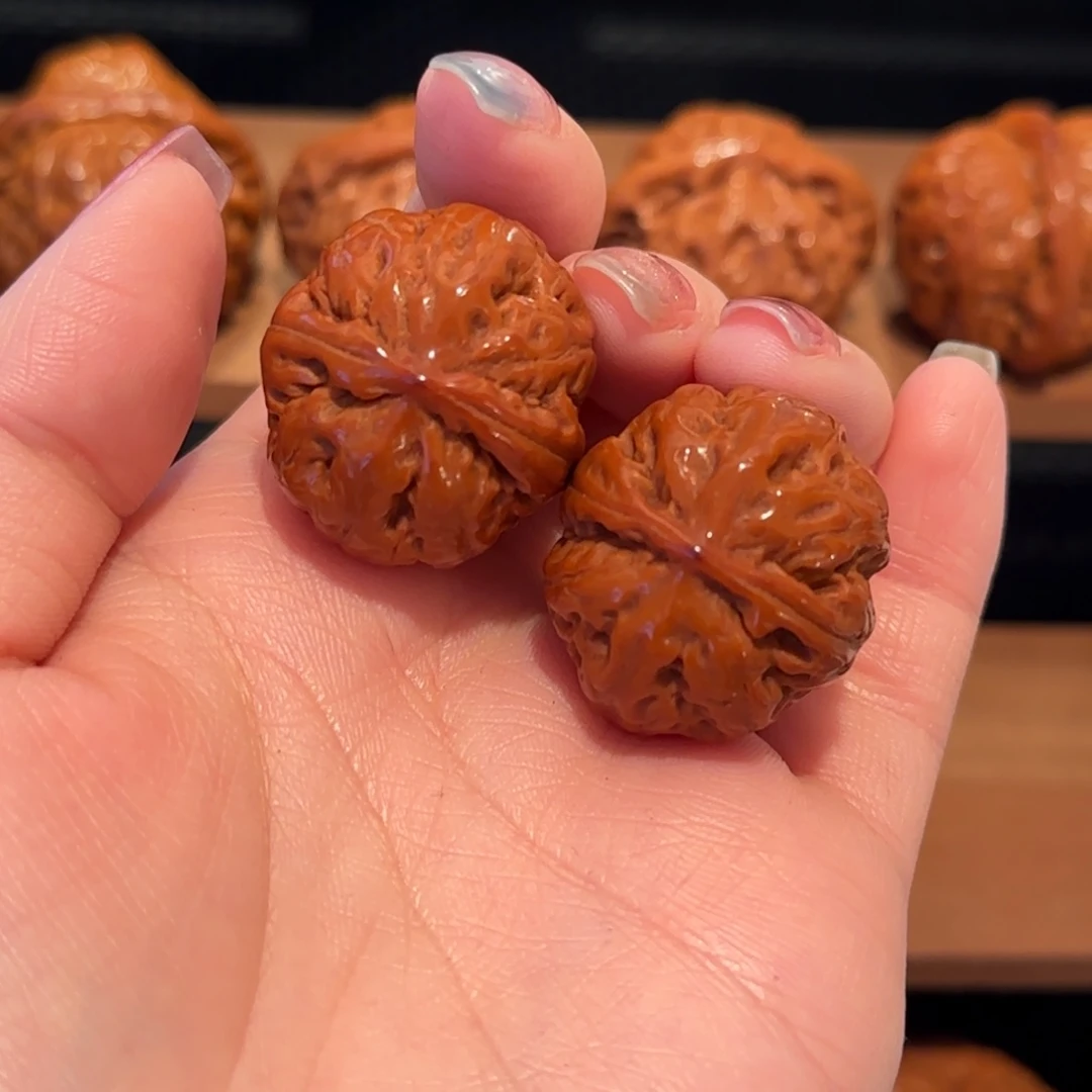 桃核把件粗筋南瓜墩29 精品1410
