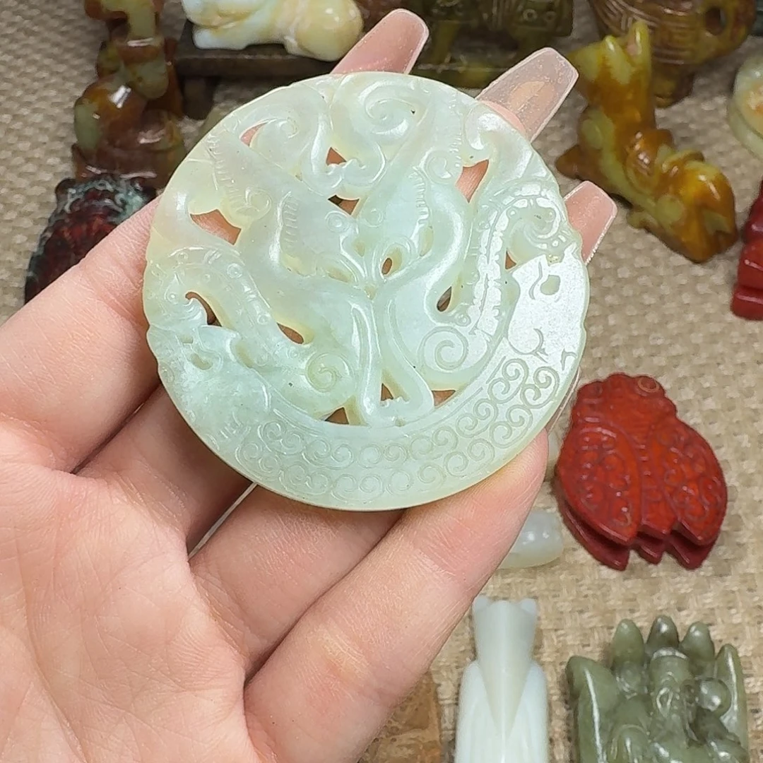 白玉菩提吊坠挂件