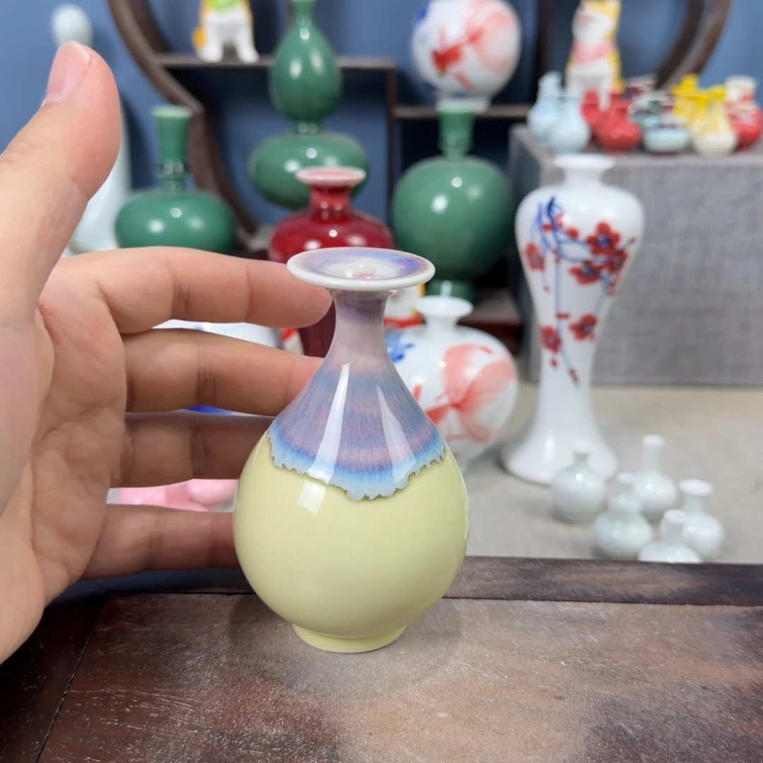 陶瓷手工小花器摆件