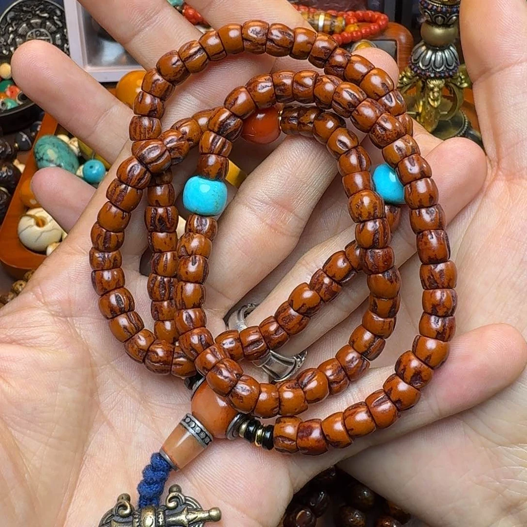 柏香籽/百香籽吊坠星月