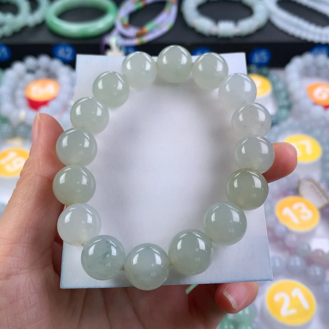 翡翠未镶嵌手链卡13