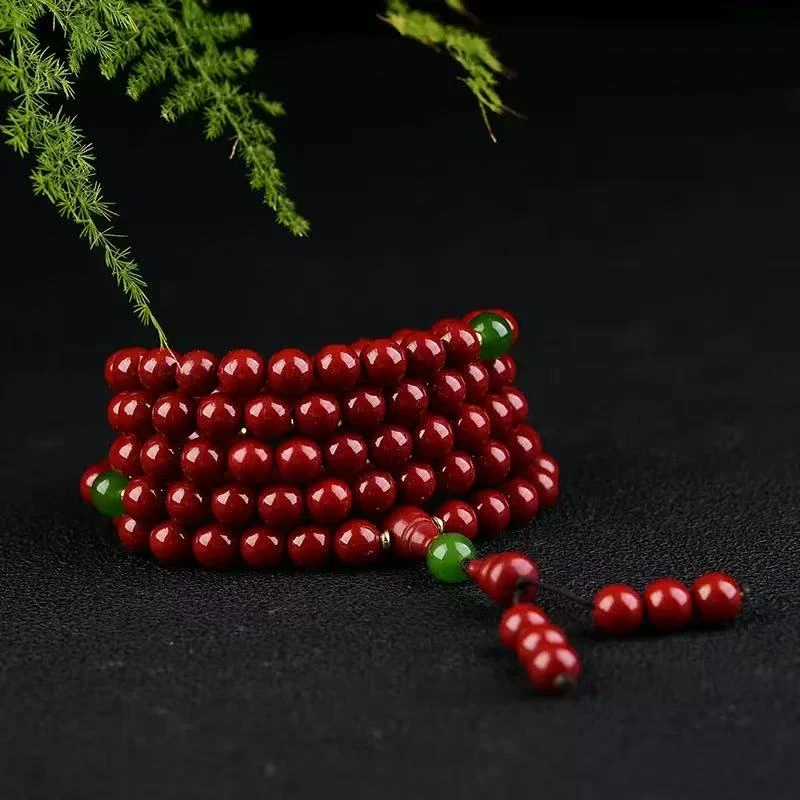 天然辰砂HSMY-1063手串（无礼盒）