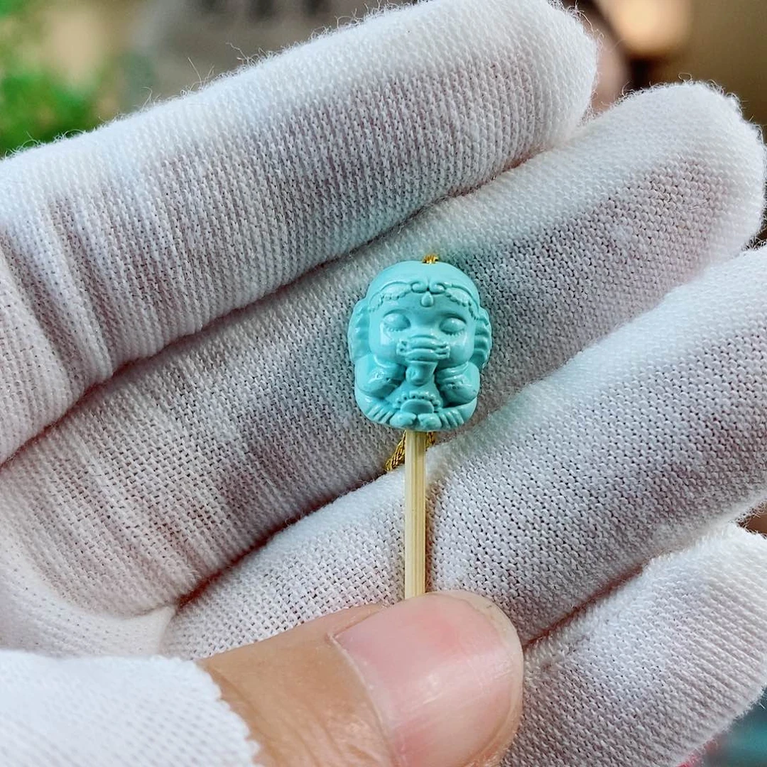 未镶嵌绿松石珠宝奇石