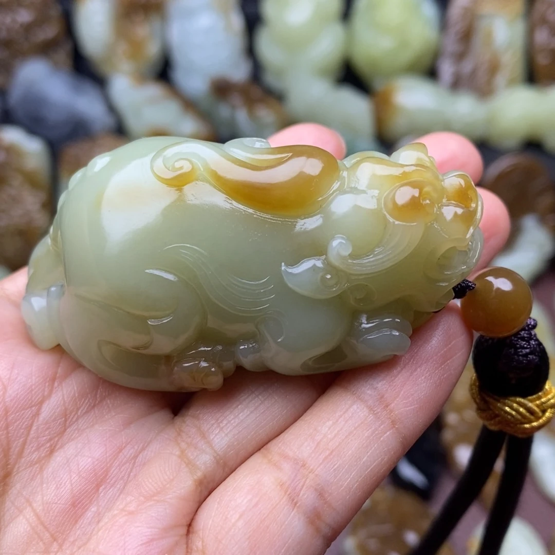 项链未镶嵌和田玉（糖玉）@****@