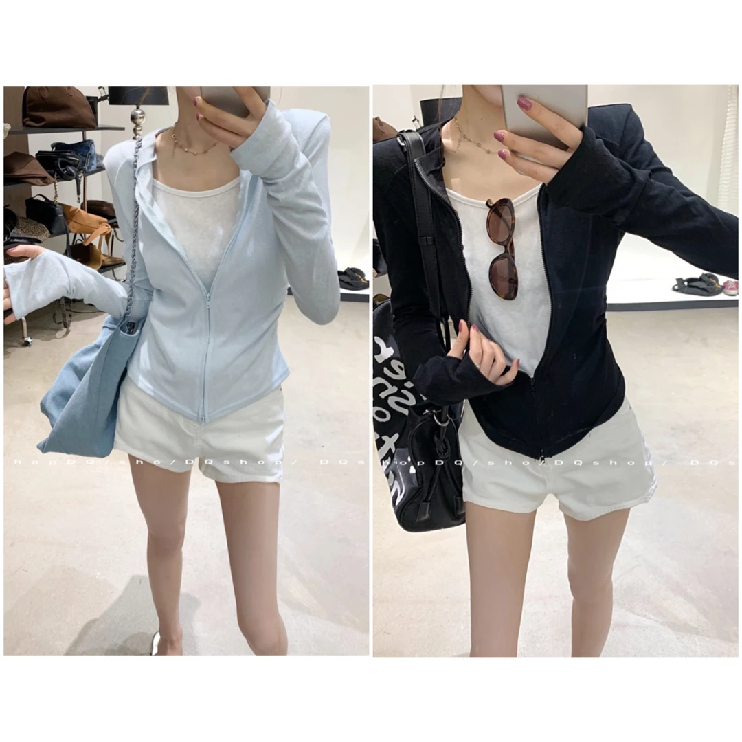 【叠穿公式】 假两件修身上衣