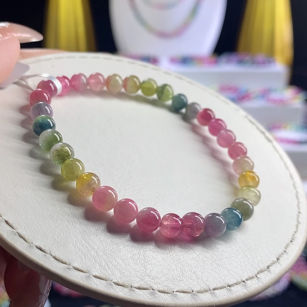 未镶嵌手链碧玺西瓜