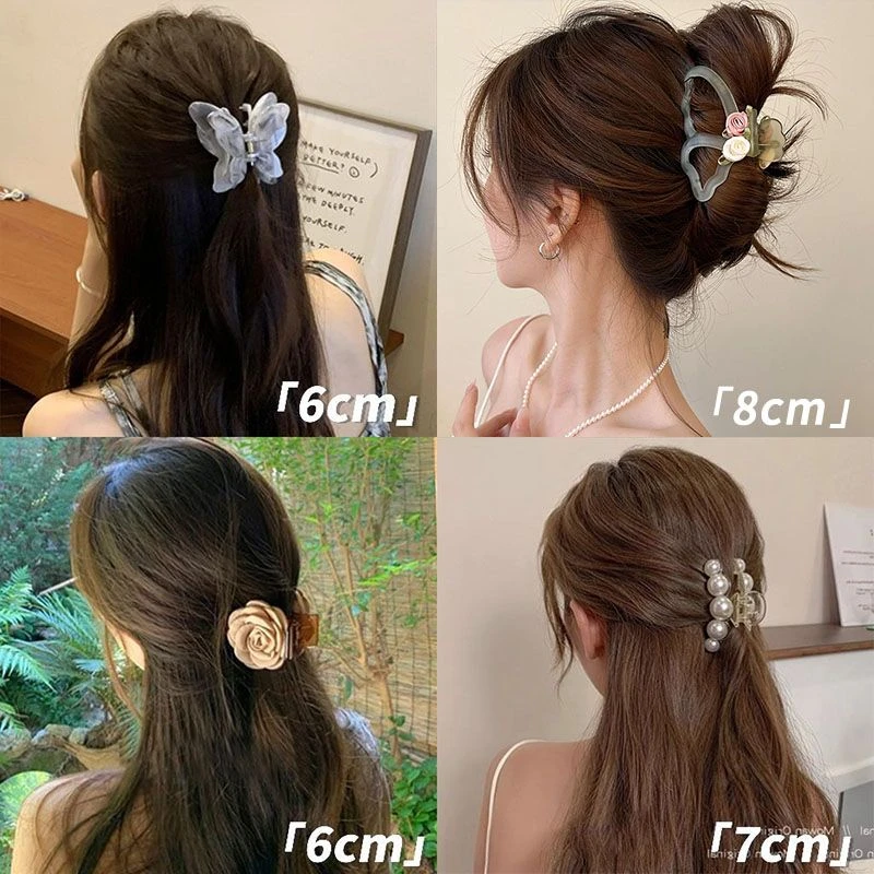 韩风珍珠抓夹小号发夹女后脑勺发卡小巧鲨鱼夹发抓迷你小夹子