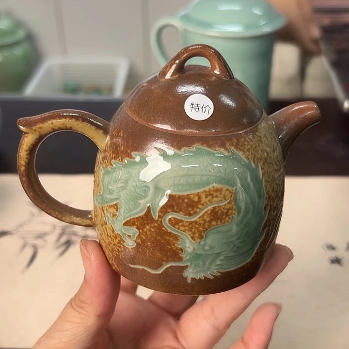 龙泉云间青瓷小米茶器