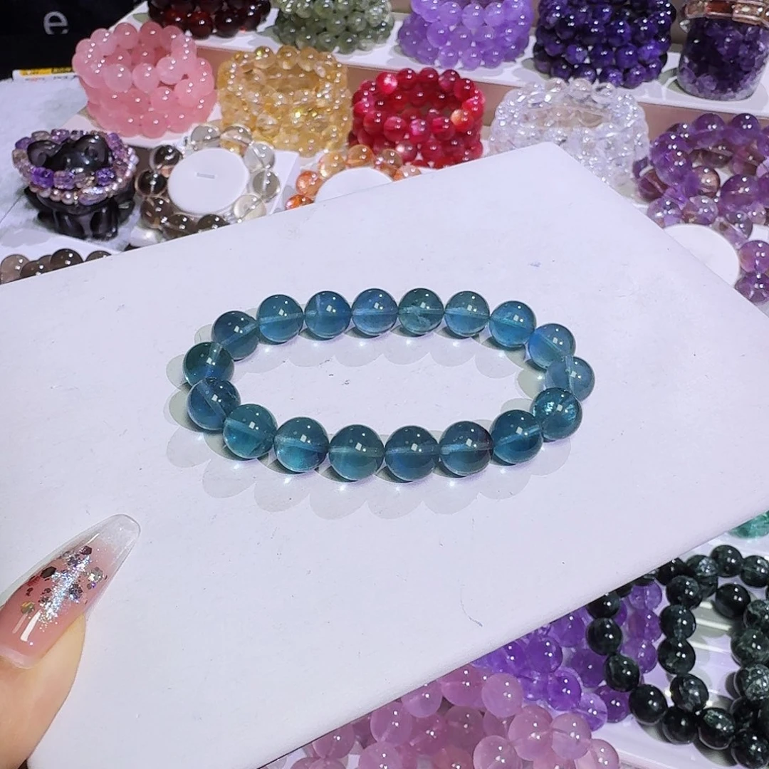 水晶手链未镶嵌月****蔓魔鬼蓝莹石11