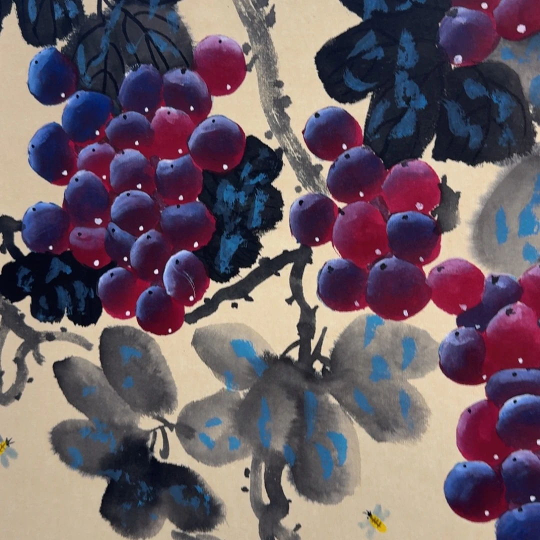 国画纯手绘山水花鸟作品